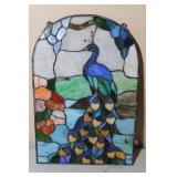 Stain Glass Peacock Wall Decorchip right bottom 16