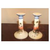 Vintage Noritake Hand Painted Porcelain Candle Hol