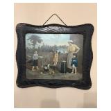 Antique Franed Artwork 25 1/2 x 22