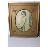 Antique Framed Portait 18 x 21