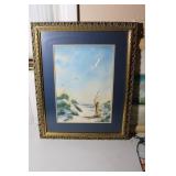 Framed artwork Seascape 22 1/2 x 18 1/2
