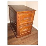 Solid Wood 2 Drwaer File Cabinet