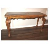 Sofa/Entry Table bevel Glass Top 27 x 49 x 12