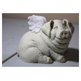 Vintage Winged Pig The Stone Bunny inc 2005 TelleM