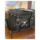 Black Leather Motorcycle Trunk  Cooler Bag NWT