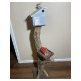 Bird House on Tree Branch 44"