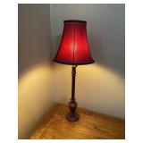 Vintage Red  Metal Bade Lamp 24"