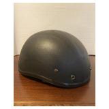 Black Leather Motorcycle Skull Cap