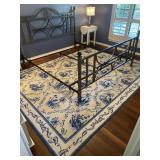 Blue and White Rug 132 x 92