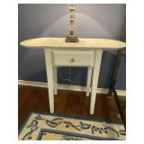 White Drop Leaf Side Table
