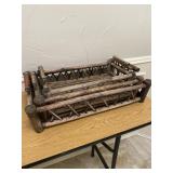3 piece Bambu Wood Trays. Weathered but in good co