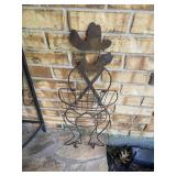 Metal Cowboy Yard Art  33 x 11