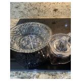 Glass Salad Bowl & Juicer Vintage, in good conditi