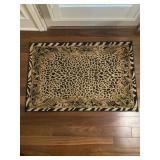 Leopard Print Rug 35 x 24 1/2