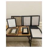 Extra large lot of wood frames, 19 pcs total, vari