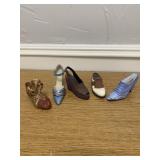 5 pc Lot of decorative shoes