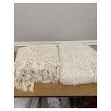 Vintage Ivory Crochet Bedspeads with intricate flo
