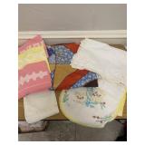 Vintage Napkins and small table runner, some are s