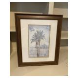 Framed Palm Tree Artwork 20 x 24