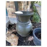 Green Terra Cotta Planter Pot 29 1/2 x 19
