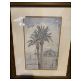 Framed Palm Tree Artwork 20 x 24