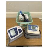Misc lot: Blood pressure machines and toiletries: