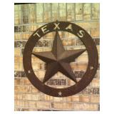 Tin Metal Texas Star 29 1/2