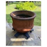 Terra Cotta Planter Pot 18 x 18on wheels