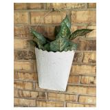 Metal Hanging Planter 9 1/2 x 21