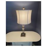 Crystal & Wood Lamp 22 1/2