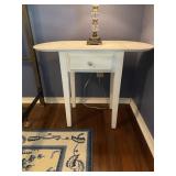 White Drop Leaf Side Table