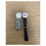 Vtg Silver & Gold-tone Timex Quartz & PGA Taylor M