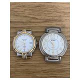 Lot of 2 Vintage Watch faces, Gitano Quartz & Pier
