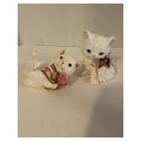 Vintage Ceramic Cats 5"