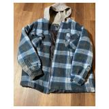 Hooded Fannel Jacket Large
