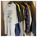 Large Lot o Tshirts & dress Shirts Med,Large,Xlarg