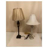 Lot of 2 lamps 23 to 28 1/2