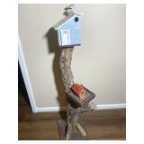 Bird House on Tree Branch 44"