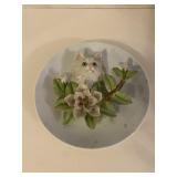 Vintage 3D Cremaic Wall Plate Cats 8 1/2