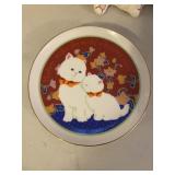 Vintage  Lasting Memories Porcelain Cat Plate 6 1/