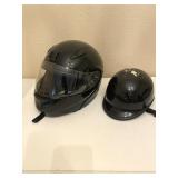 Motorcycle Half-Face Motorcycle Helmet ,Glossy Bla