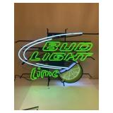 Vintage Bud Light Lime Neon Wall Sign Light 31 x 2