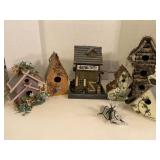 Lot of Bird Houses 6 1/2 to 12"