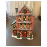 Vtg Christmas Village Porcelain Post Office