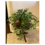 Large Artificial Plant on Metal Pot