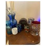 Hand Made Glass candle Holders & Glass Dï¿½cor