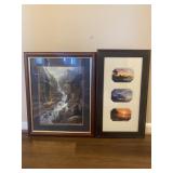 Lot of 2 Beautiful Framed Wall Art pieces