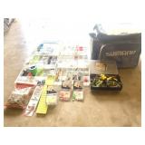 Xlarge Lot Of Fishing  Lures & Hooks wiith Carry B