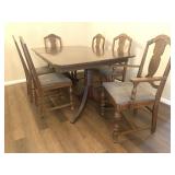 Antique Ducan Phyfe Dining Table  & 6 Chairs
