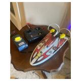 Vintage Cox Flight Remote Control Racing Boat